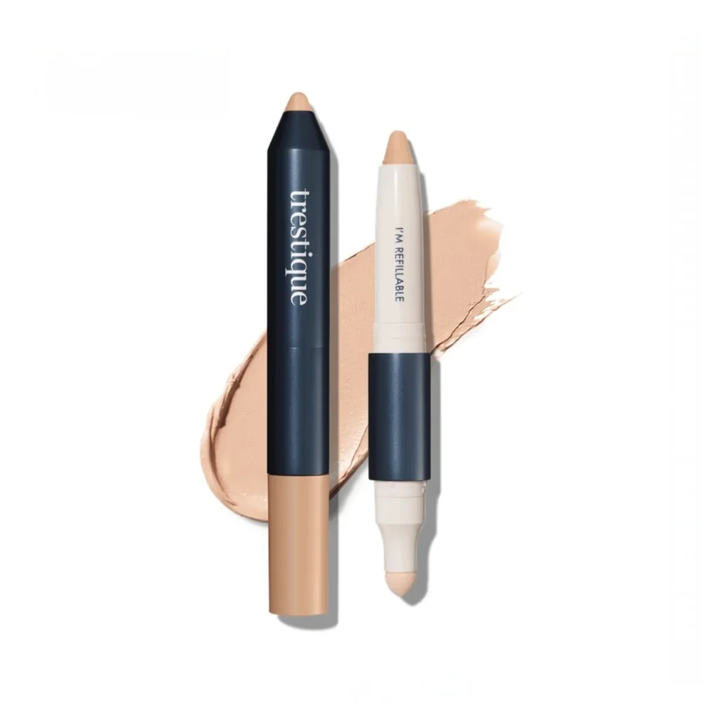 TRESTIQUE Concealer Crayon + Sponge In Clay (Light w/ Neutral Undertones) NIB
